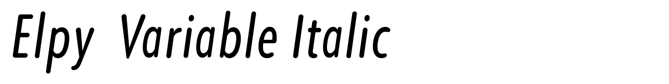 Elpy  Variable Italic